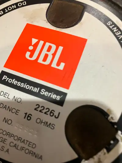 JBL woofers 2226j, View more