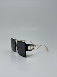 Brand New CHRISTIAN Dior 30MONTAIGNE Sunglasses 8072 Black/Gold