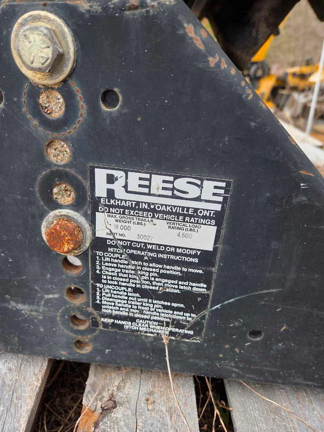 18k Reese hitch in RV & Camper Parts & Accessories in Peterborough - Image 2