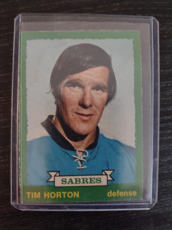 TIM HORTON BUFFALO SABRES HOCKEY CARD in Arts & Collectibles in Kitchener / Waterloo