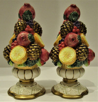 NEW FITZ AND FLOYD "HOLIDAY CLASSICS" SALT AND PEPPER SHAKERS