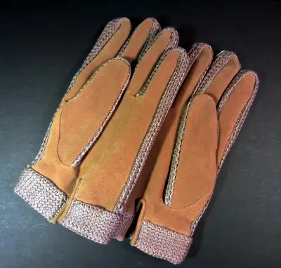 Men’s New Faux Suede Beige Winter Gloves T30, View more
