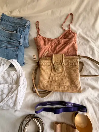 All together for $20 2 Rag & Bone Jeans both are Size 24 Rare white lululemon tank top Wilfred Busti...