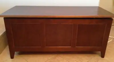 College woodwork blanket box, View more