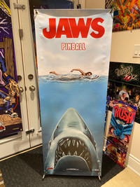 Jaws Pinball Machine Banner 