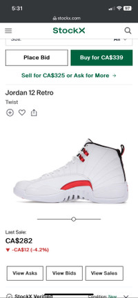Authentic Jordan 12 Retro Twist Size 10 US Men’s.