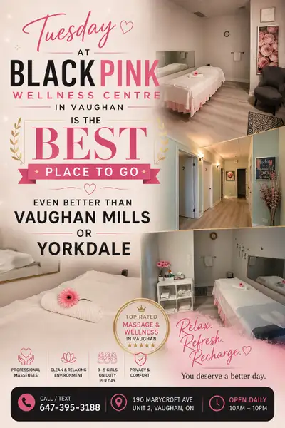 #1 Wellness Spa Massage in Vaughan | Call/Text Now 6473953188, View more