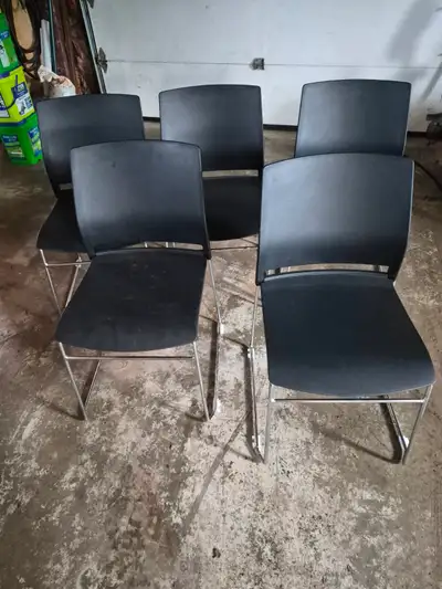 Stacking Chairs and office chair, View more