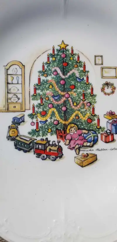 Christmas Eve Plate Signed, View more