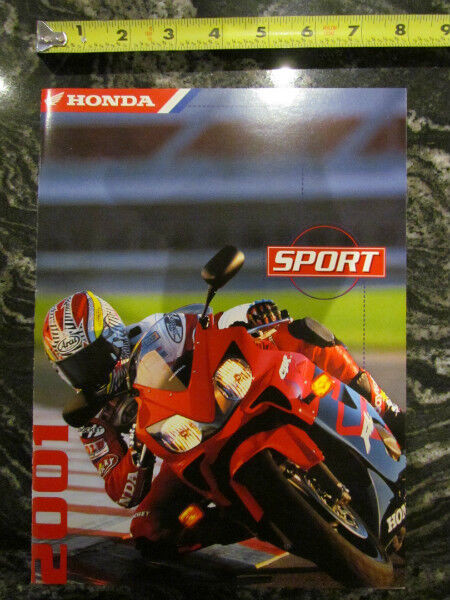 HONDA 2001 SPORT MOTORCYCLE BROCHURE CATALOG dans Pièces et accessoires pour motos  à Ville de Montréal