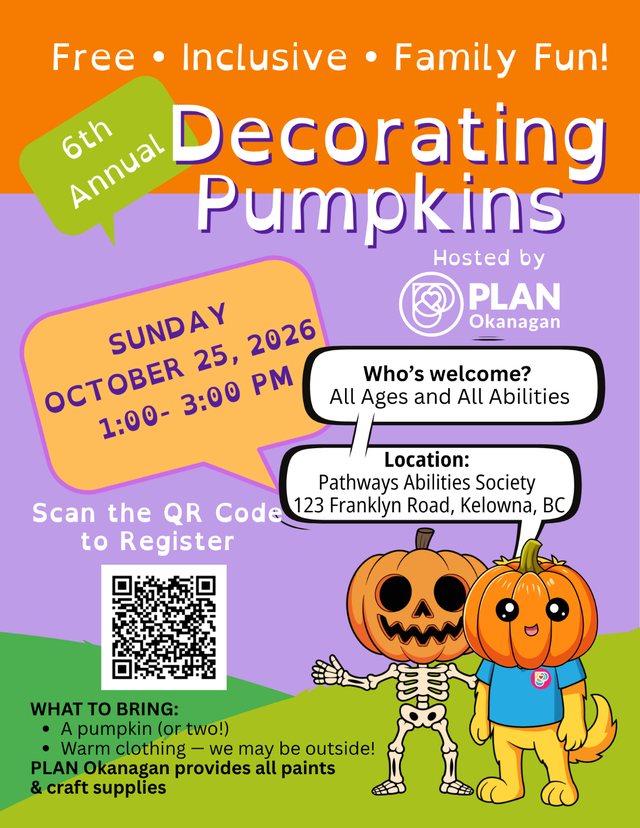 6th Annual Inclusive Pumpkin Decorating Event - FREE