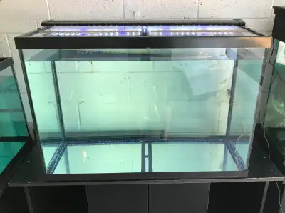 65 Gallon Fish Tank/Lids/Led Light, View more