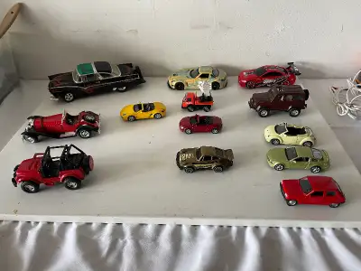LOT OF 14 , LARGE TO FULL SIZE MODEL DIE CAST CARS, FROM CLASSIC, View more
