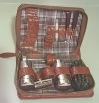 Vintage Men's Travel Shaving Grooming Kit