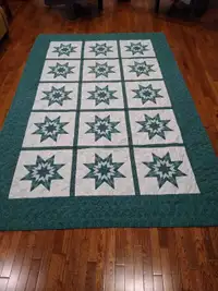 Double sized- hand stitched panel quilt