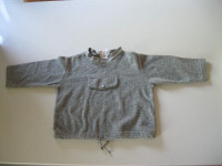 Grey sweat-shirt- coton ouate gris