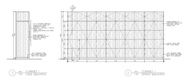 10’ Tall x 20’ Wide White Oak Cabinet Wall – Commercial Grade in Bookcases & Shelving Units in City of Toronto - Image 3