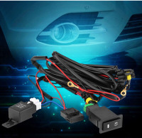 Wiring Kit, 12V 40A Power Relay Universal Car LED Fog Light On/O