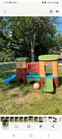  Outdoor playground calls clubhouse climber