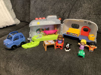 Fisher Price little people camping  set and extras