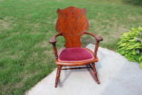 VINTAGE CARVED ROCKING CHAIR