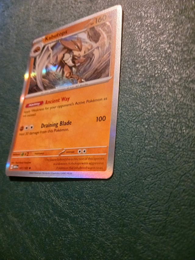 Kabutops Holo 141/165 NM Pokemon  in Toys & Games in City of Halifax - Image 3