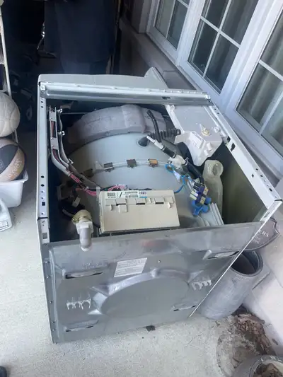 Whirlpool duet GHW9100LW1 Drum bearing broke and running off center. Machine ran perfectly. Parts ha...