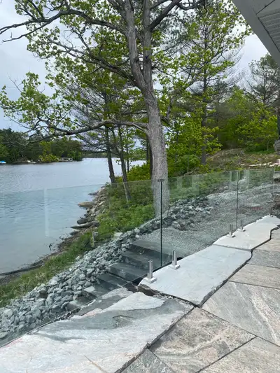 GLASS RAILING PARTITIONS OFFICE ENTRANCES GLASS ENCLOSURE PORCH, View more