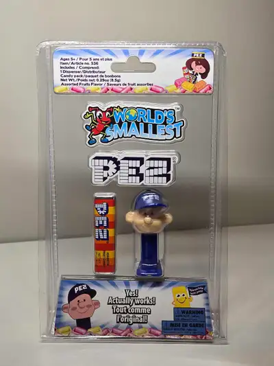 I am selling a new, in-package World's Smallest PEZ dispenser! This nostalgic novelty includes a min...
