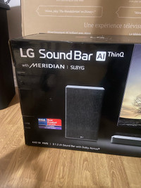 LG sounds bar with subwoofer 