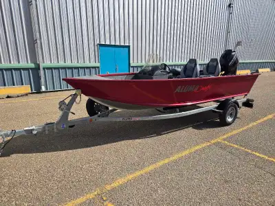 2022 alumacraft 16.5' escape 165 with 50 hp motor brand new condition.