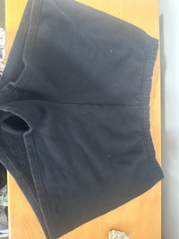 Black TNA cozy fleece shorts 