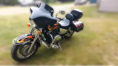 2007 Honda 1100 Sabre motorcycle with factory paint job. Bike is a special series. Always stored in...