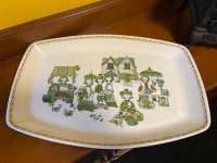 Vintage Large Rectangular Platter Turi-Design Market Norwegian