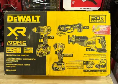 Dewalt 20v Max XR 4-Tool Combo Kit, View more