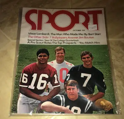 Vintage 1970 SPORT Magazine Manning Joe Theismann Plunkett Cover, View more