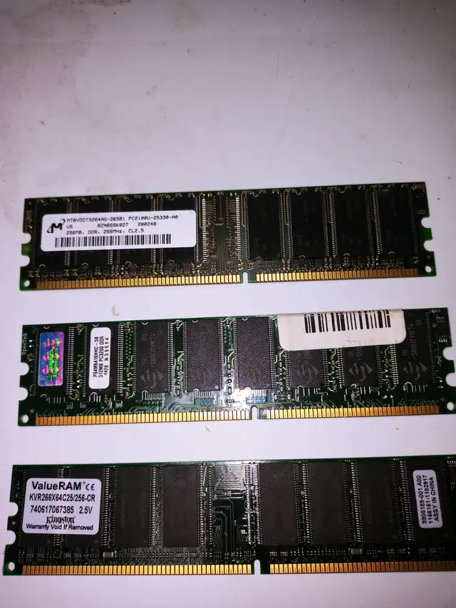 Old RAM (DRAM) – SDRAM, DDR, DDR2 from $5.00 in System Components in Mississauga / Peel Region - Image 6