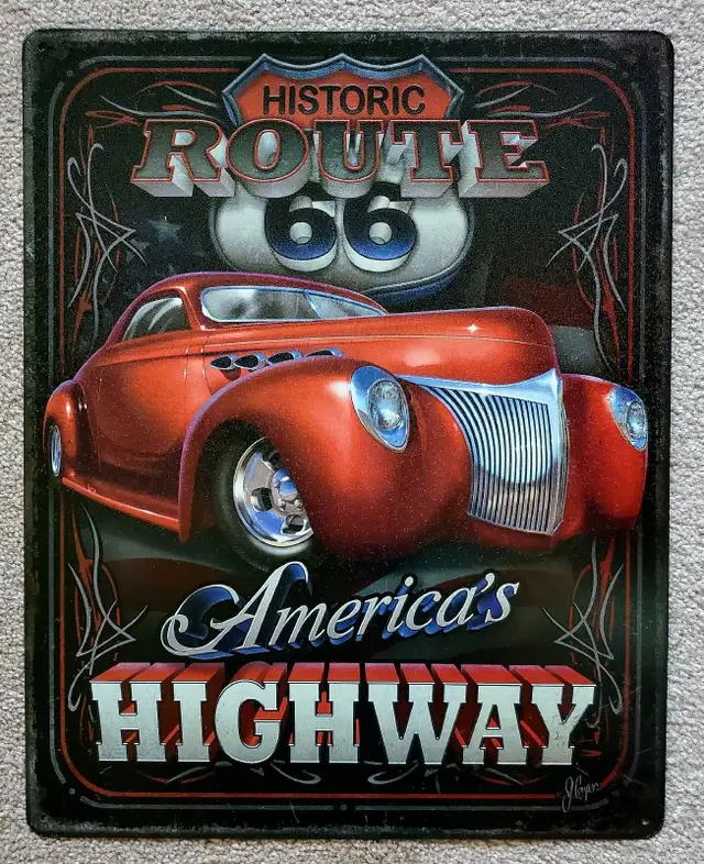 Route 66 Metal Signs  in Arts & Collectibles in Edmonton - Image 9