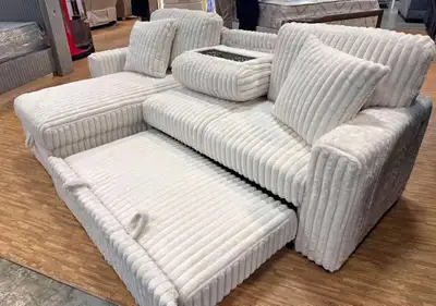 Sectionnel Corduroy Divan -Lit (price $850), View more