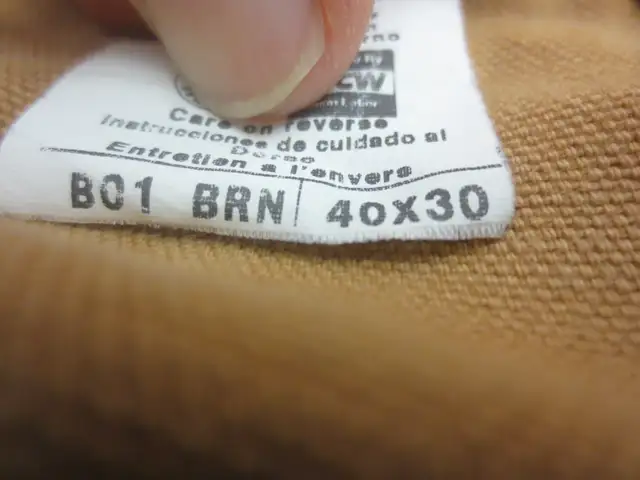 USA Carhartt Pants Men's 40x30 Canvas Workwear RN 14806 lot of 2 in Men's in Timmins - Image 9