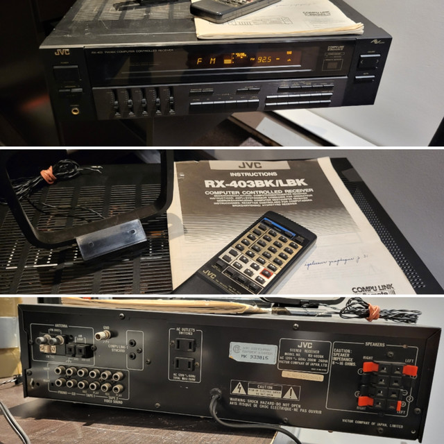 JVC Stereo AmFm Receiver EQ+ Remote dans Chaînes stéréo  à Ville de Montréal