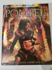 Pompeii 3D 2014 Blu-Ray Kit Harington Disaster Film