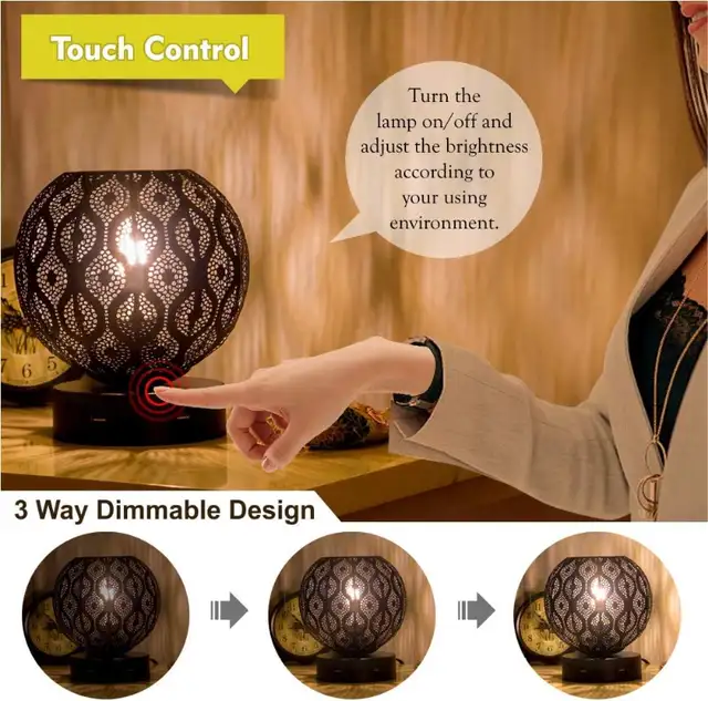 NEW Touch Dimmable LED Table/Beside Lamp with USB Charging in Indoor Lighting & Fans in Markham / York Region - Image 4