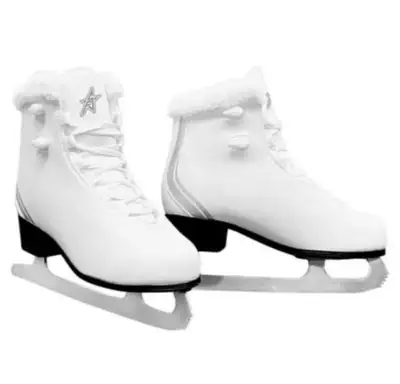 Brand New FS Figure Skates with Fur Collar - Women - White, View more