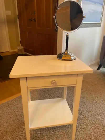 side table and make up mirror, View more