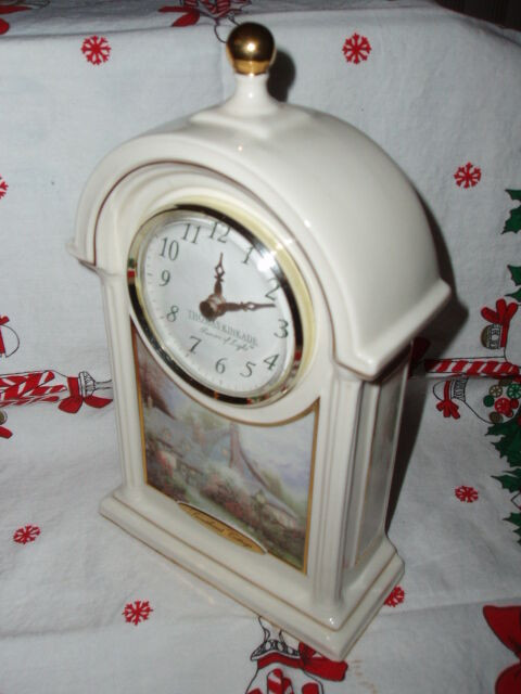 FIRST $45 EACH~ 3 THOMAS KINKADE SWEETHEART COTTAGE MANTEL CLOCK in Arts & Collectibles in St. Catharines - Image 4