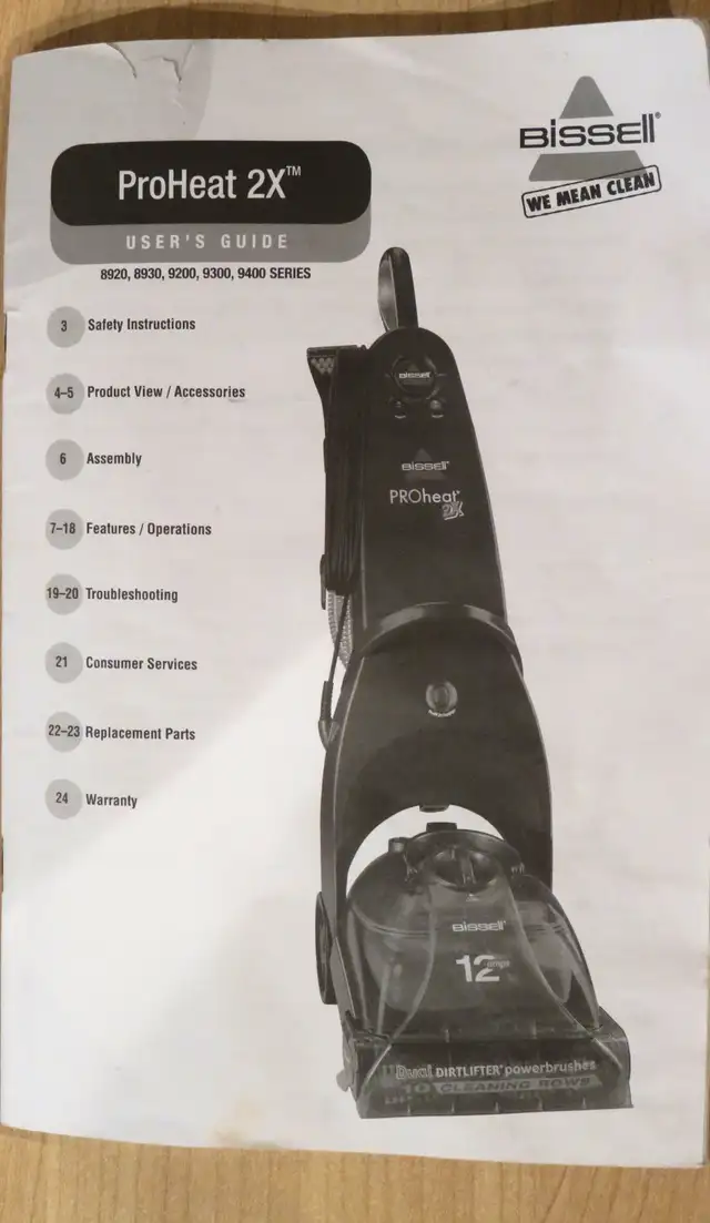 Bissell Proheat Rug Cleaner62863270240387123