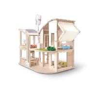 Plan Toys Wooden Green Dollhouse