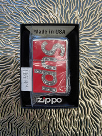 BRAND NEW SUPREME x ZIPPO x Swarovski Lighter