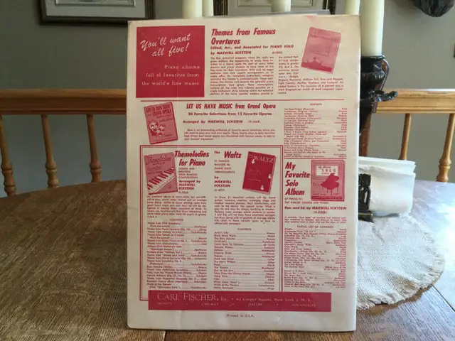 Vintage PIANO  15 Compositions  par maxwell Eckstein in Other in Laval / North Shore - Image 3